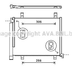 AVA QUALITY COOLING Конденсатор, кондиционер VW5327D